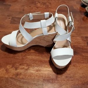 Franco Sarto White size 8.5 Strappy Wedges